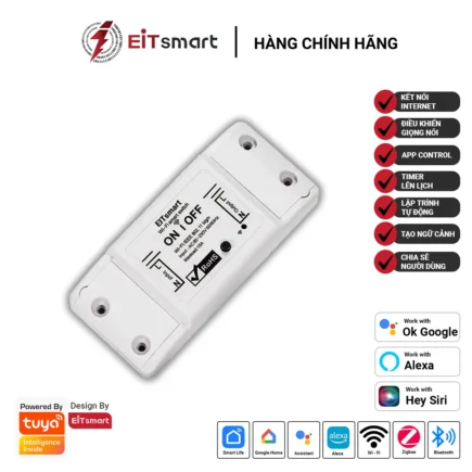 Cầu dao đóng cắt thông minh WiFi EITsmart ECB1111W 10A
