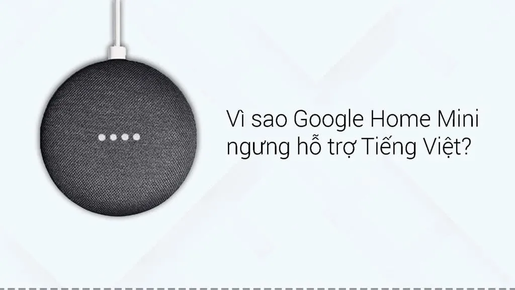 Vì sao Google Home Mini lại ngừng hỗ trợ tiếng việt