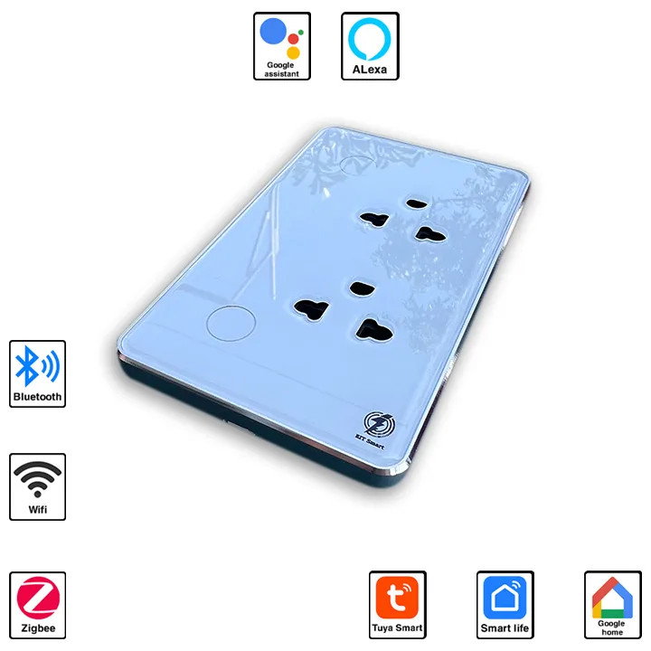 Ổ cắm thông minh EIT Smart 10A kết nối WiFi và Zigbee điều khiển từ xa EOL2303