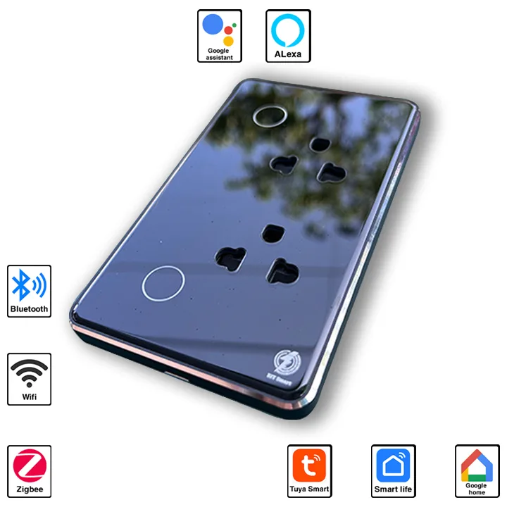 Ổ cắm thông minh EIT Smart 10A kết nối WiFi và Zigbee điều khiển từ xa EOL2303