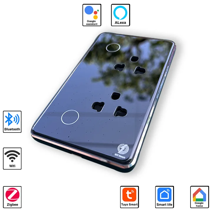 Ổ cắm thông minh EIT Smart 10A kết nối WiFi và Zigbee điều khiển từ xa EOL2303