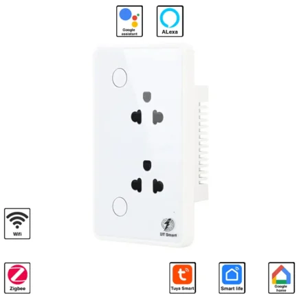 Ổ cắm thông minh EITsmart EOL2201 kết nối WiFi/Zigbee 10A viền PC