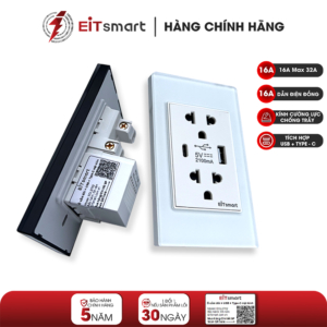 EOL2702- Ổ cắm đôi USB + Type C - 4