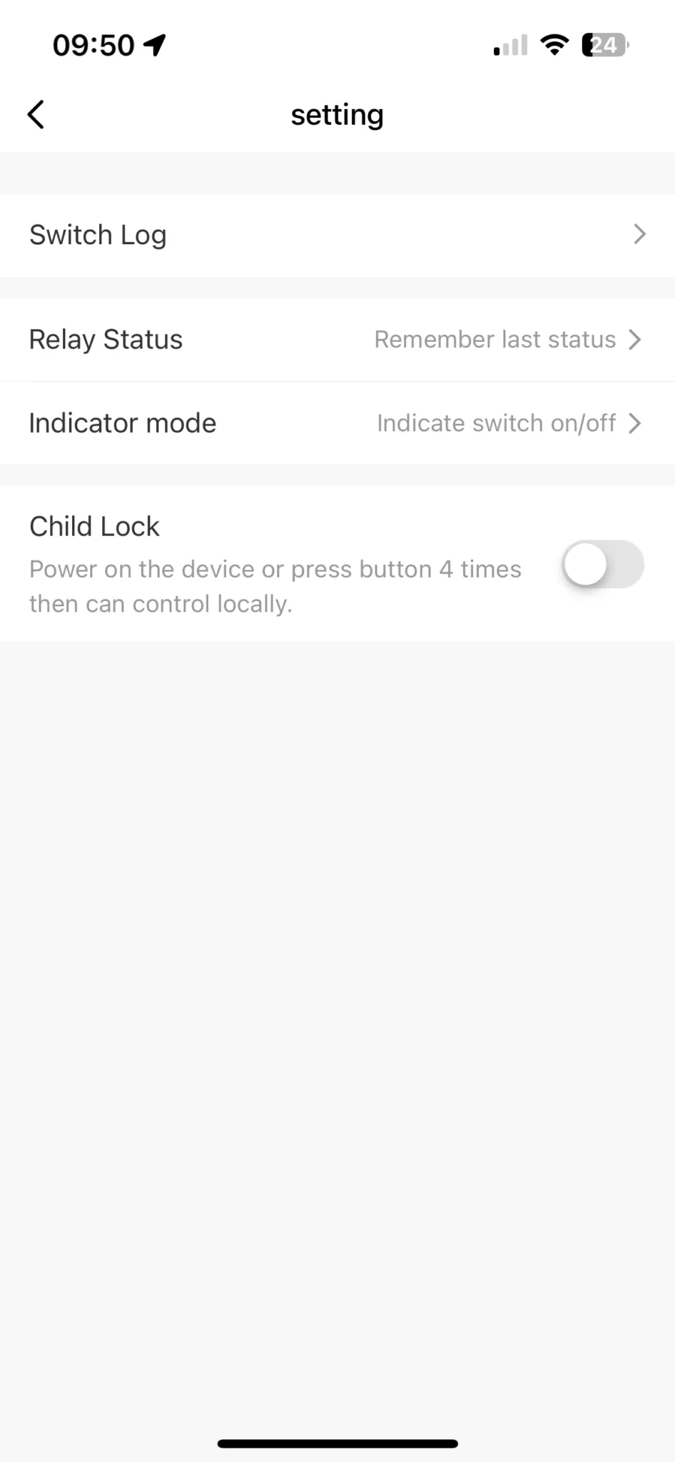 Giao diện app điều khiển