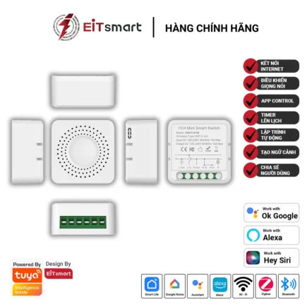 Module công tắc mini DIY WiFi 1CH EITsmart EDIY1101W 16A