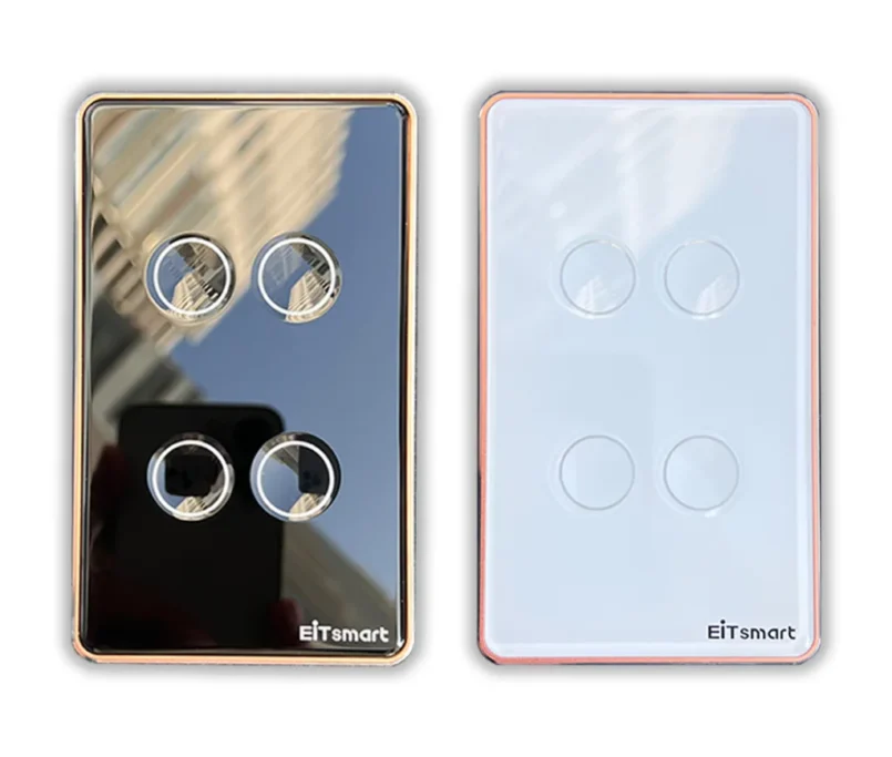 Công tắc thông minh WiFi EITsmart ESW1304W 4 nút kính lõm chống trầy