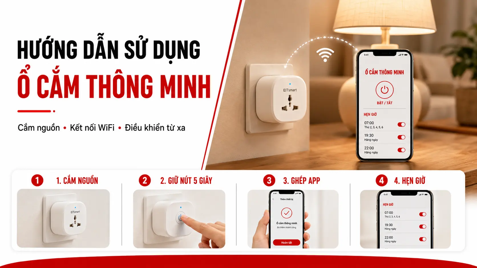 Hướng dẫn sử dụng ổ cắm thông minh EITsmart