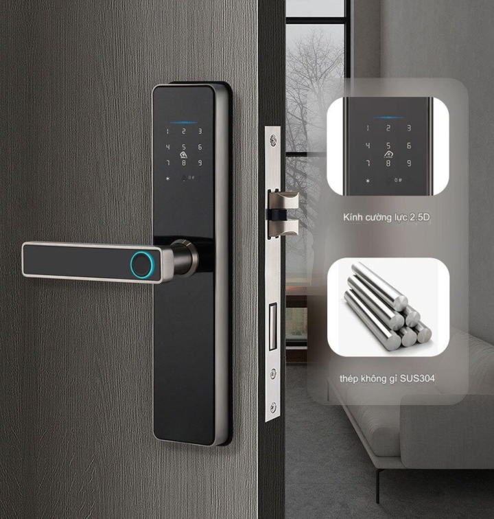 Khóa cửa thông minh Bluetooth Đóng/Mở khóa mọi lúc mọi nơi - Ảnh 2