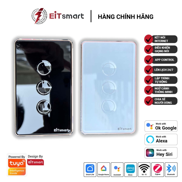 Công tắc bình nóng lạnh Zigbee EITsmart Kính lõm Chống trầy - Hình ảnh 9