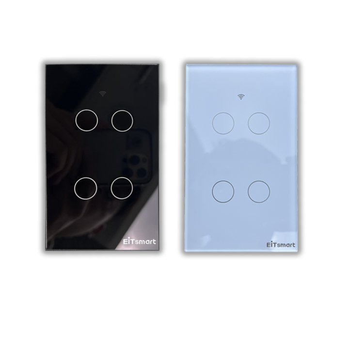 Công tắc thông minh WiFi 4 nút EITsmart Mặt kính tràn viền - Hình ảnh 11