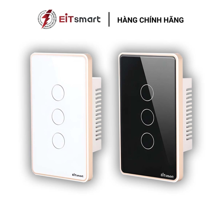Công tắc thông minh WiFi 3 nút EITsmart Mặt kính Viền nhôm - Hình ảnh 7