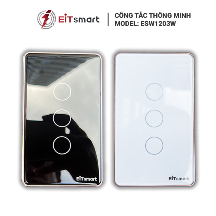 Công tắc thông minh WiFi 3 nút EITsmart Mặt kính Viền nhôm - Hình ảnh 13