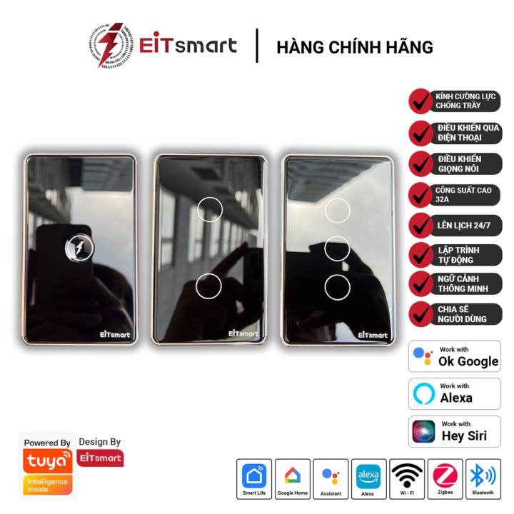 Công tắc thông minh WiFi 1 nút EITsmart Công suất cao - Ảnh 3