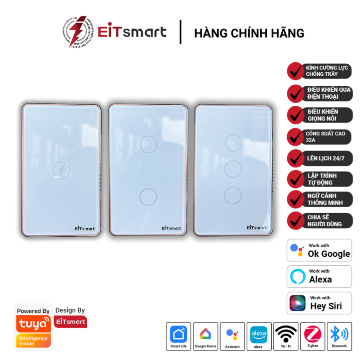 Công tắc thông minh WiFi 1 nút EITsmart Công suất cao - Ảnh 4