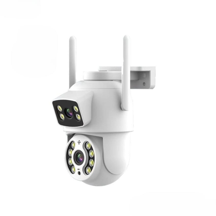Camera thông minh WiFi PTZ 360/90 độ Full-HD 2 ống kính IP65