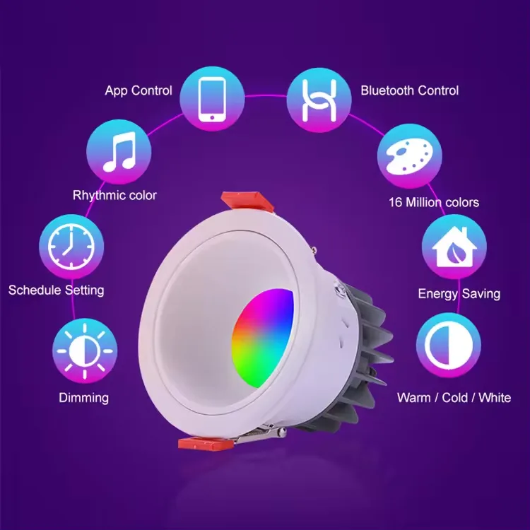 Đèn thông minh spotlight âm trần 10W ELS1002