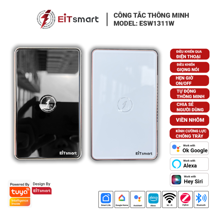Công tắc thông minh WiFi 1 nút EITsmart Công suất cao