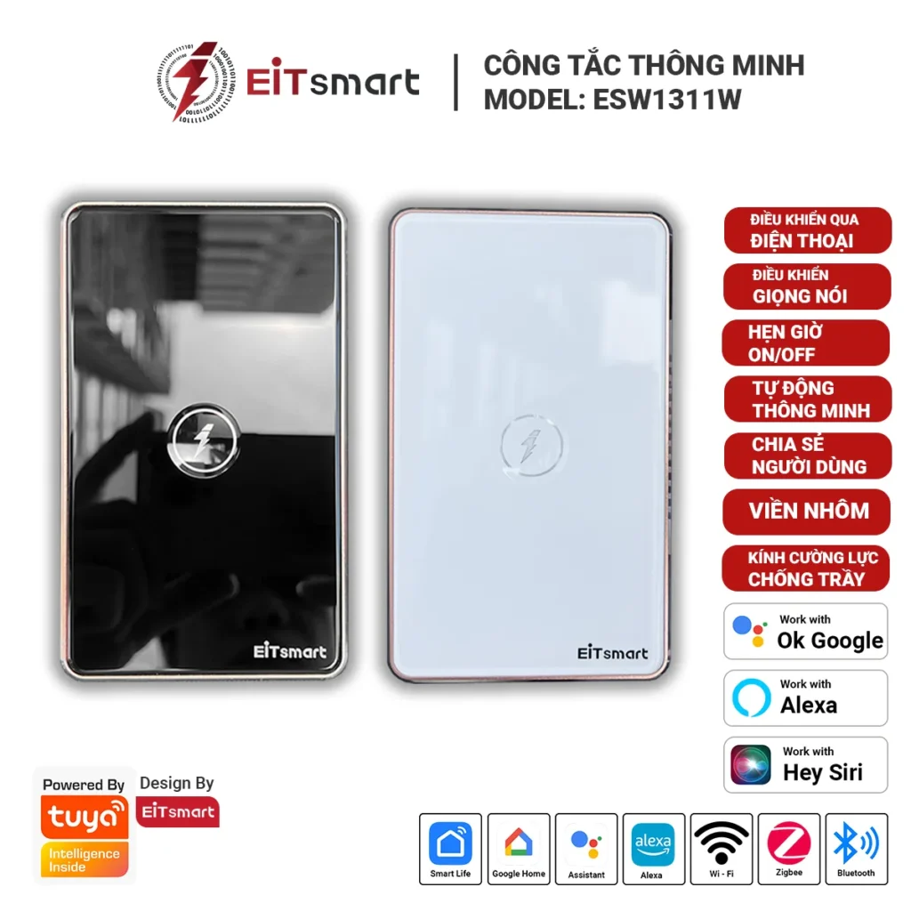 Công tắc bình nóng lạnh WiFi EITsmart ESW1311W