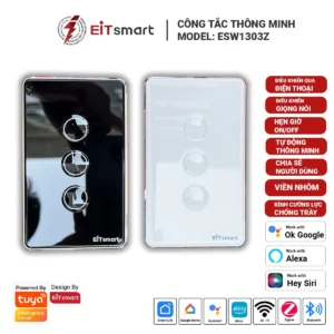 Công tắc cảm ứng thông minh Zigbee 3 nút cao cấp, điều khiển từ xa qua điện thoại, mặt kính lõm cường lực chống trầy, viền nhôm - Hình 6