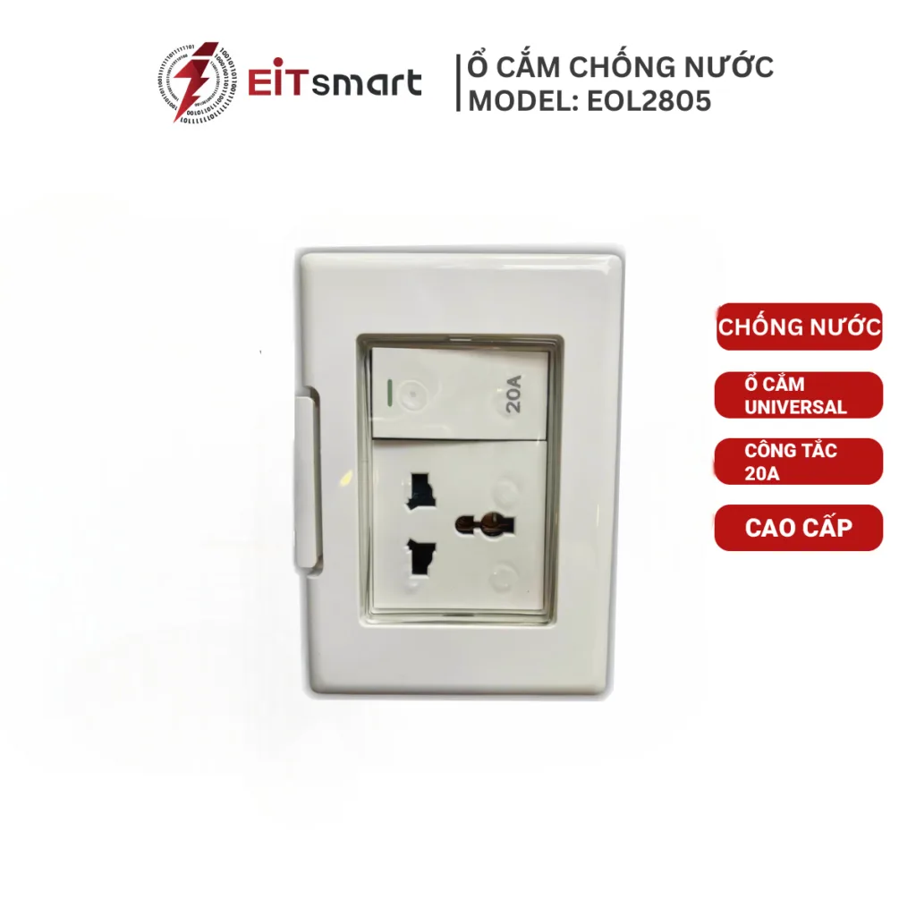 Ổ cắm chống nước USB Type-C EITsmart EOL2803
