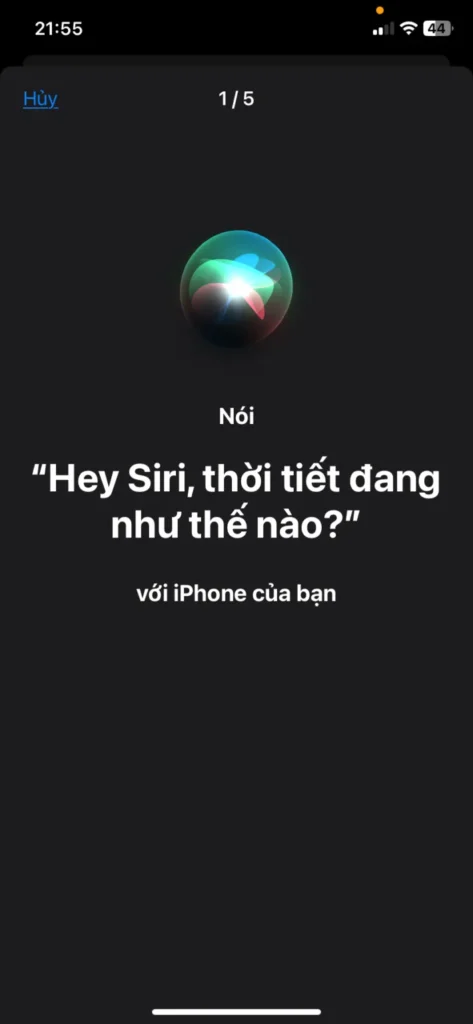Cách setup sử dụng Siri tiếng việt