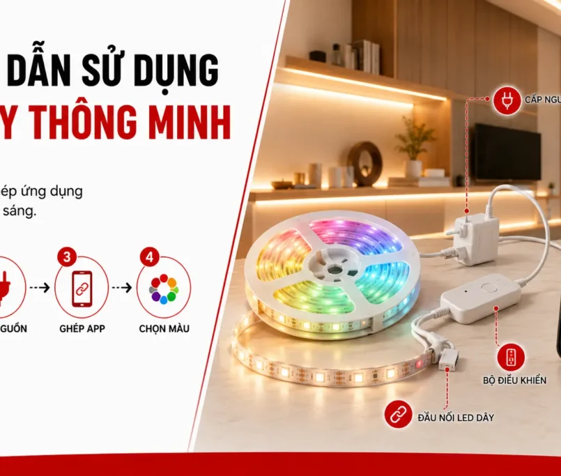 Hướng dẫn sử dụng đèn LED dây thông minh