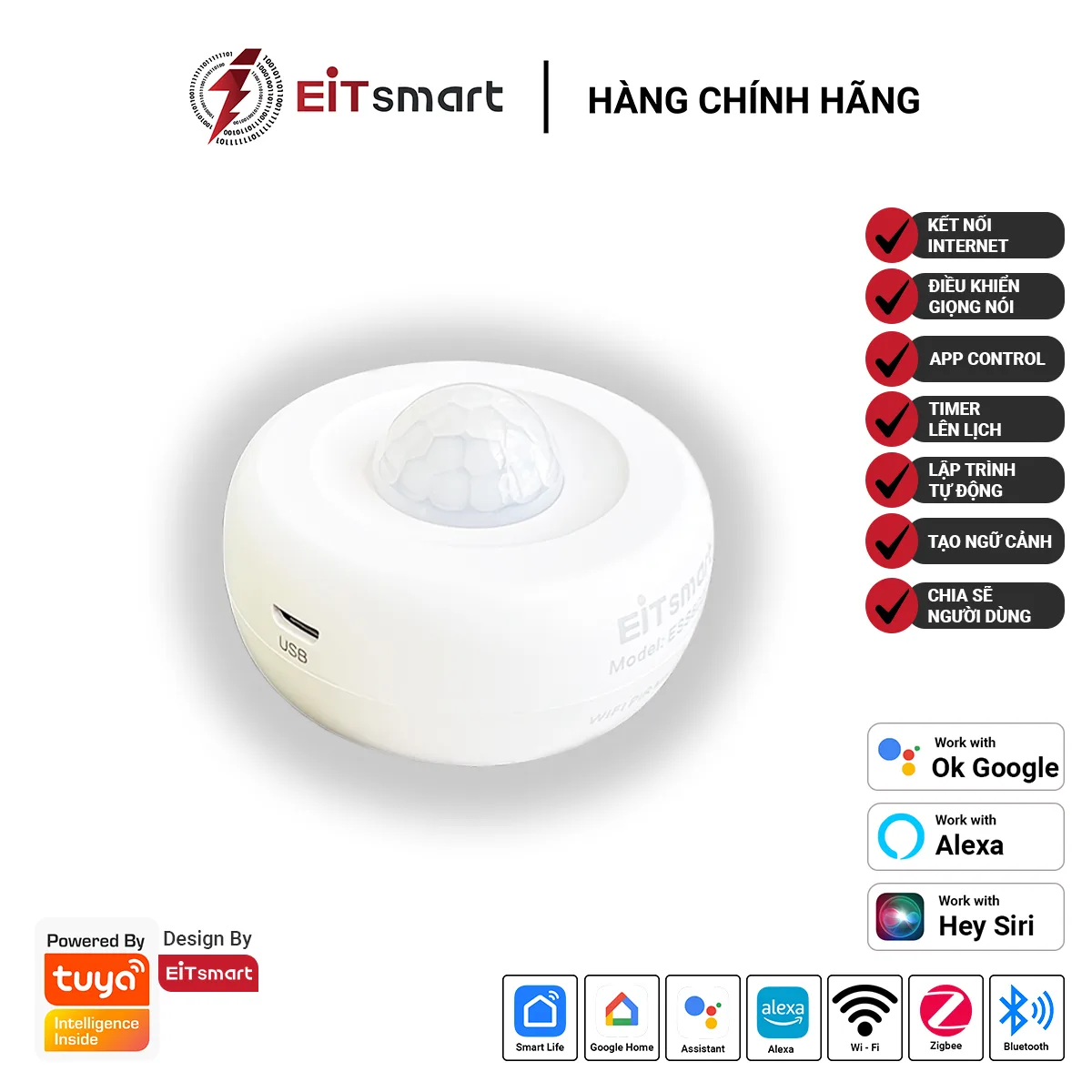 Cảm biến chuyển động EITsmart thông minh PIR ESS8022Z