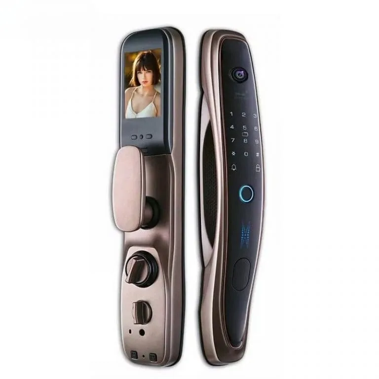 Khóa cửa camera cao cấp Tuya ESL002 EITsmart tích hợp camera AI vân tay mật mã thẻ từ mở khóa thông minh