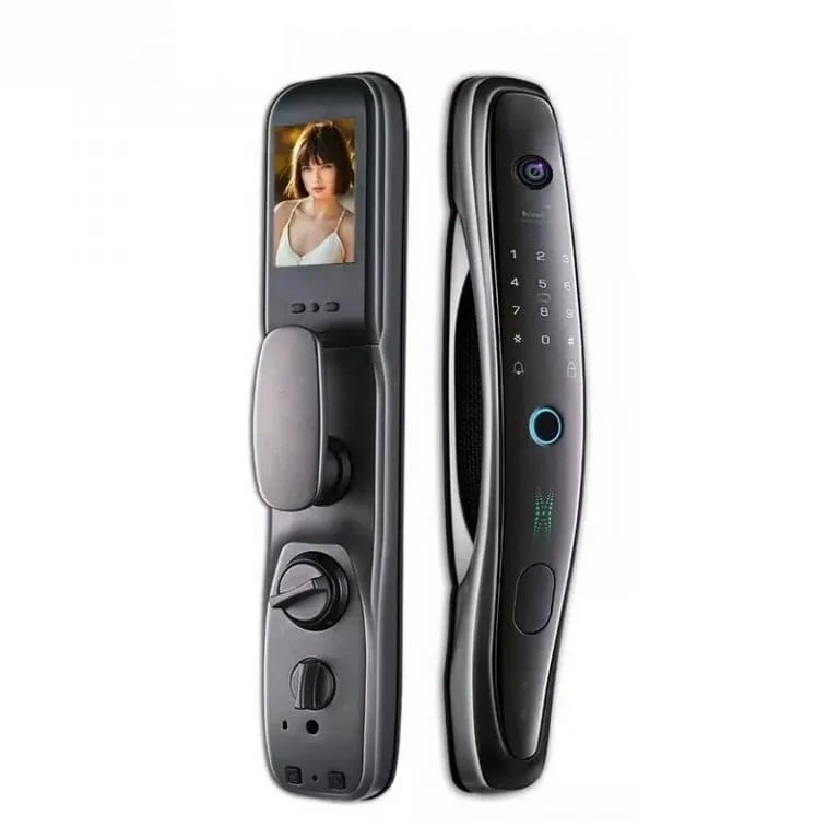 Khóa cửa camera cao cấp Tuya ESL002 EITsmart tích hợp camera AI vân tay mật mã thẻ từ mở khóa thông minh