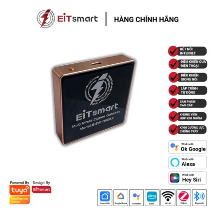 Bộ điều khiển trung tâm Zigbee Gateway EITsmart EGW1300BZ, thiết bị nhà thông minh hỗ trợ WiFi Zigbee Bluetooth Mesh đa phương thức