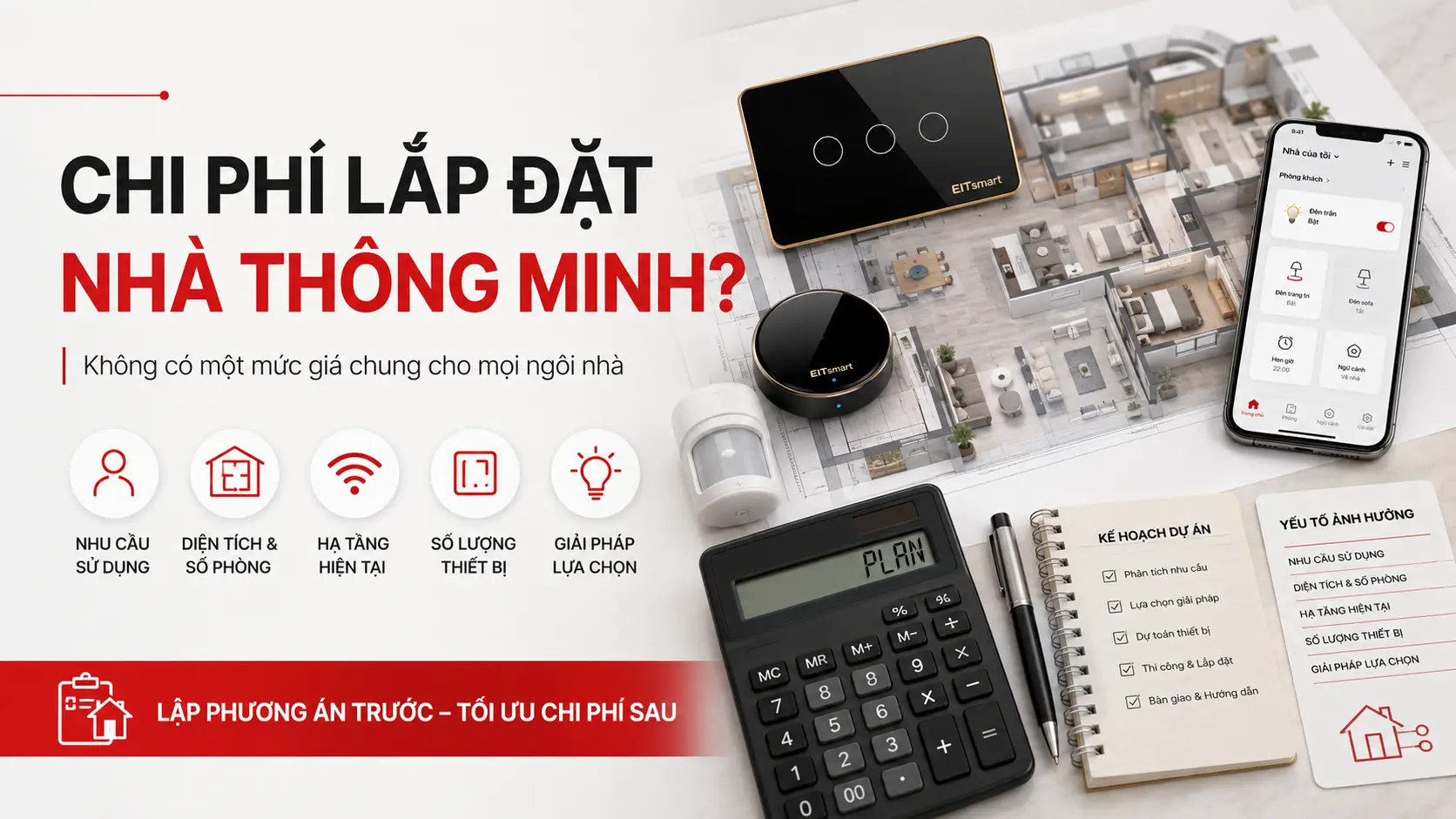 Chí phí lắp đặt nhà thông minh
