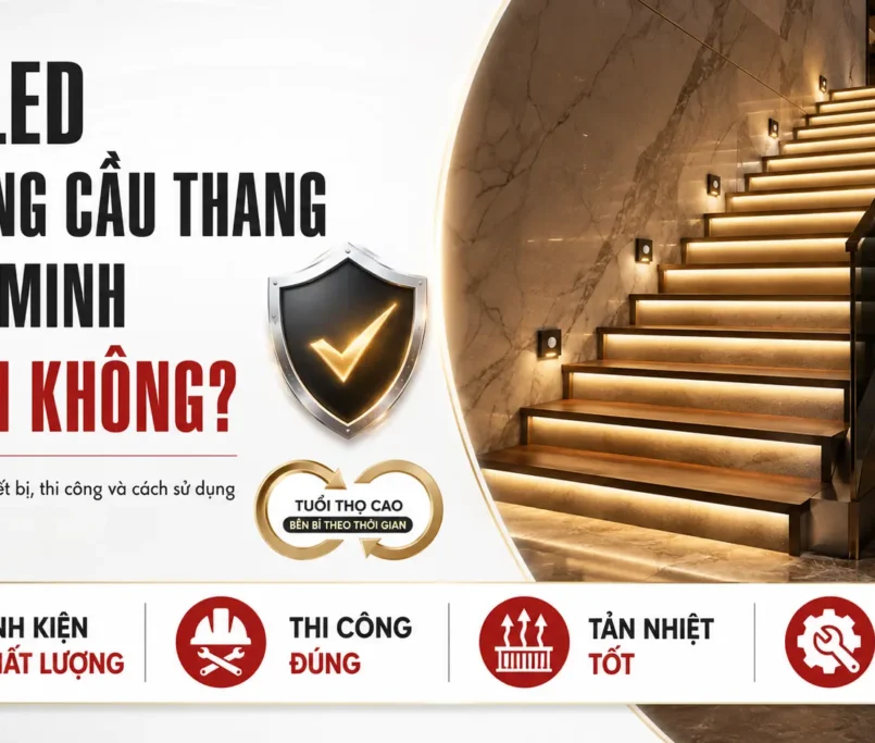 đèn cảm ứng led cầu thang thông minh có bền không